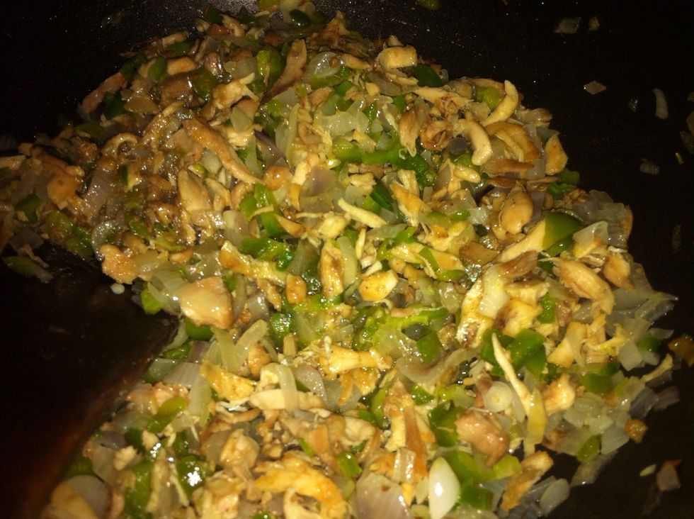 don't forget stirring you chicken mixture..