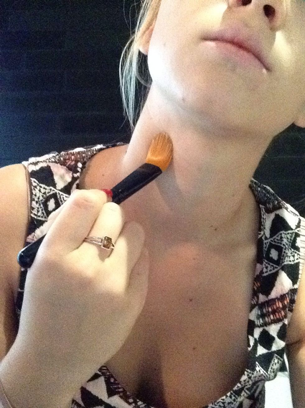 Don't forget the neck !