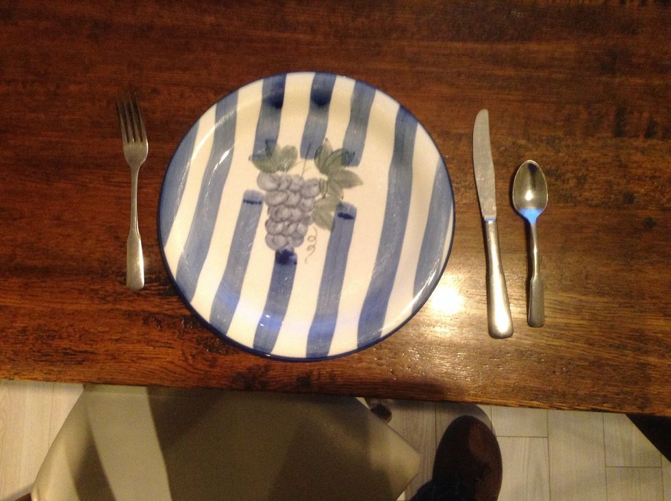 Don't forget the spoon! (Especially if you are having dessert or coffee/tea after the meal).