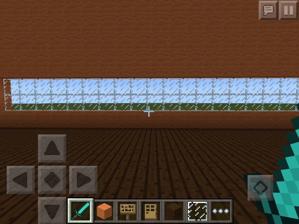 Don't forget to also add some windows, torches or glow stone so it is bright and the monsters don't spawn.