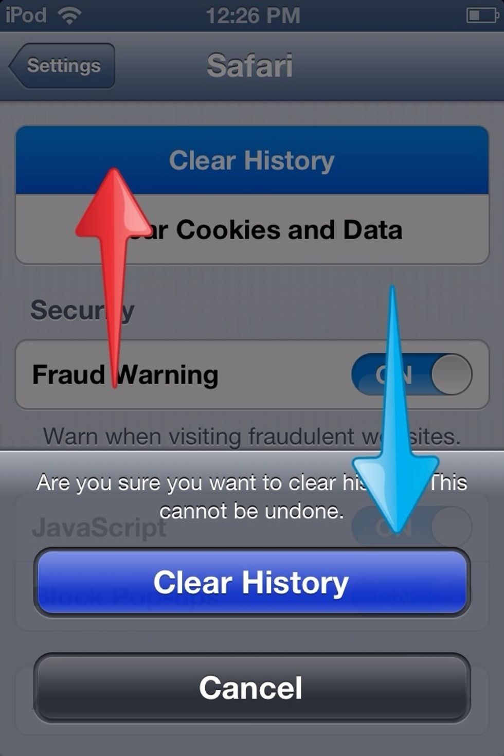Don't forget to clear your browser history!