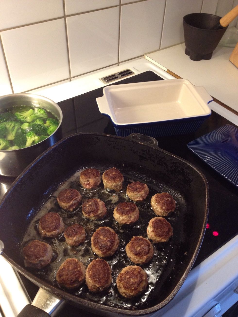 Don't forget to do the sauce. Search for "sauce to go with swedish meatballs" in Snapguide.