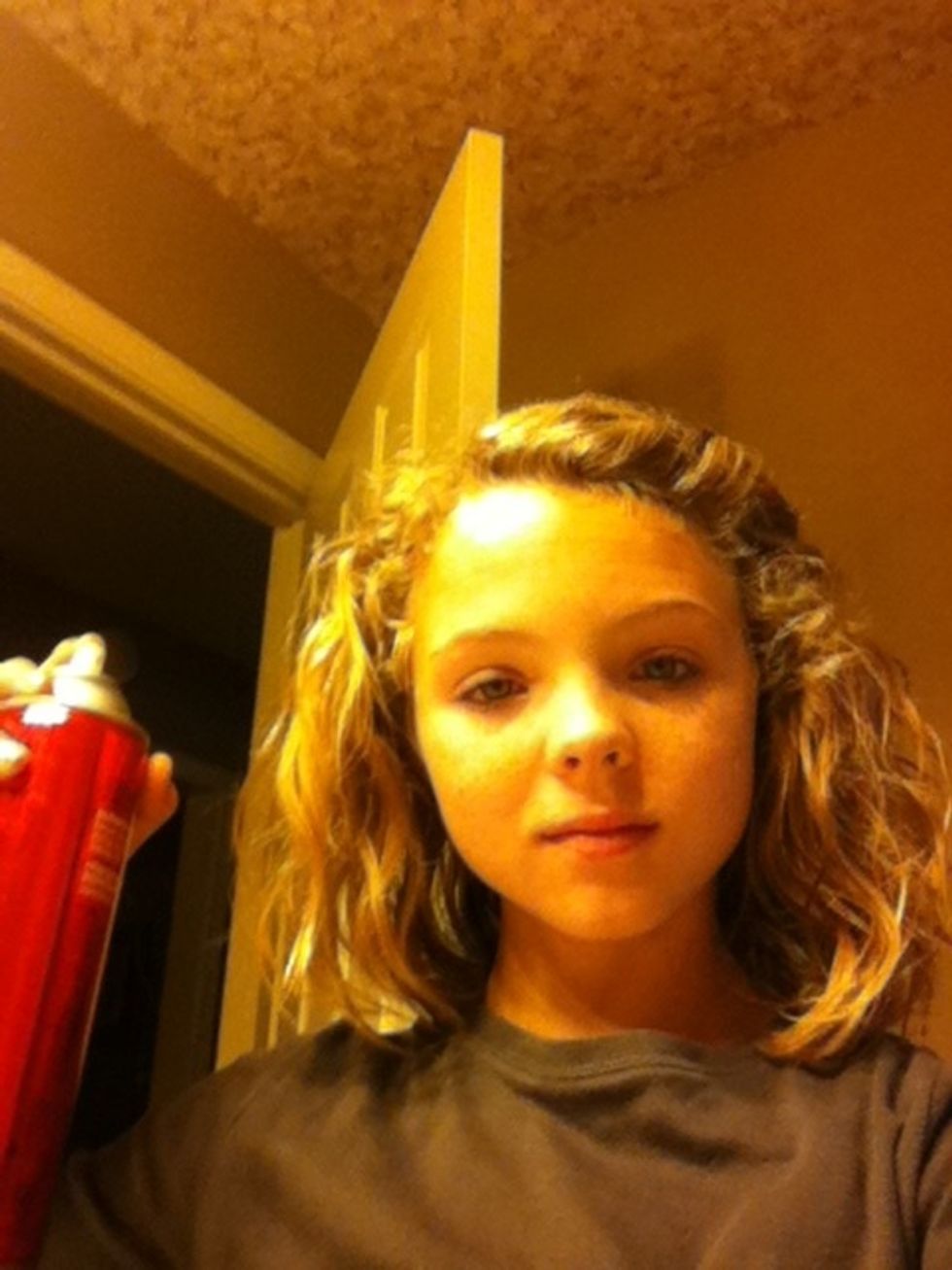 Don't forget to hair spry it