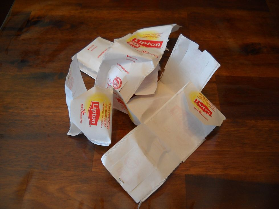 Don't forget to place your tea bag wrappers in the paper part of your recycling bin!! :)