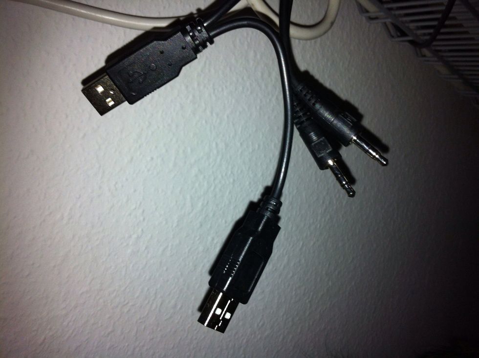Don't forget to plug the cables of the integrated USB hub into your compter!!
