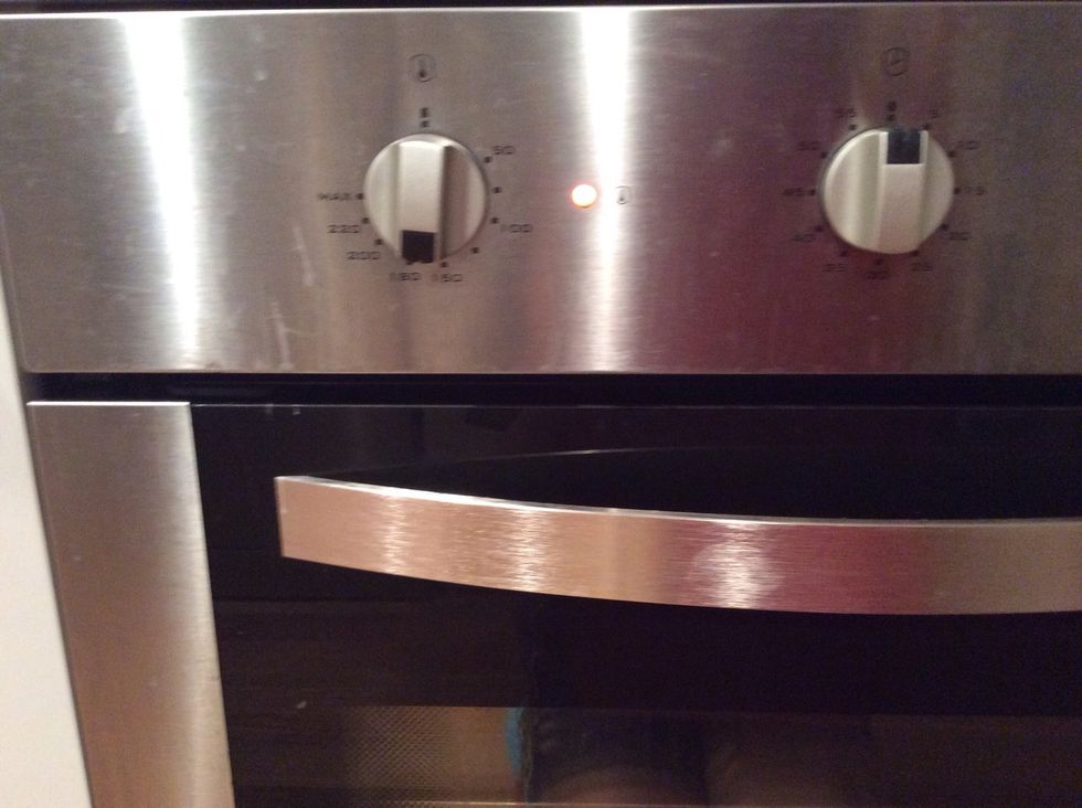 Don't forget to preheat the oven!