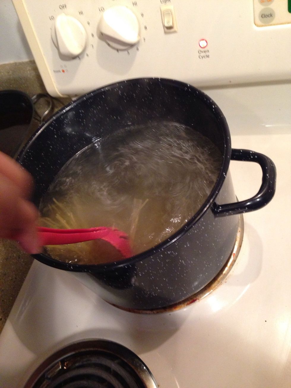 Don't forget to stir pasta