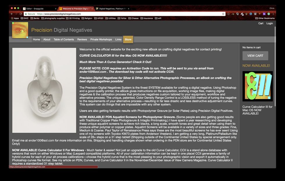 Don't have access to my Negative Template(s)? You can create your own by visiting Dan Burkholder's, Mark Nelson's or Ron Reeder's website. All three have different methods, find what works for you.