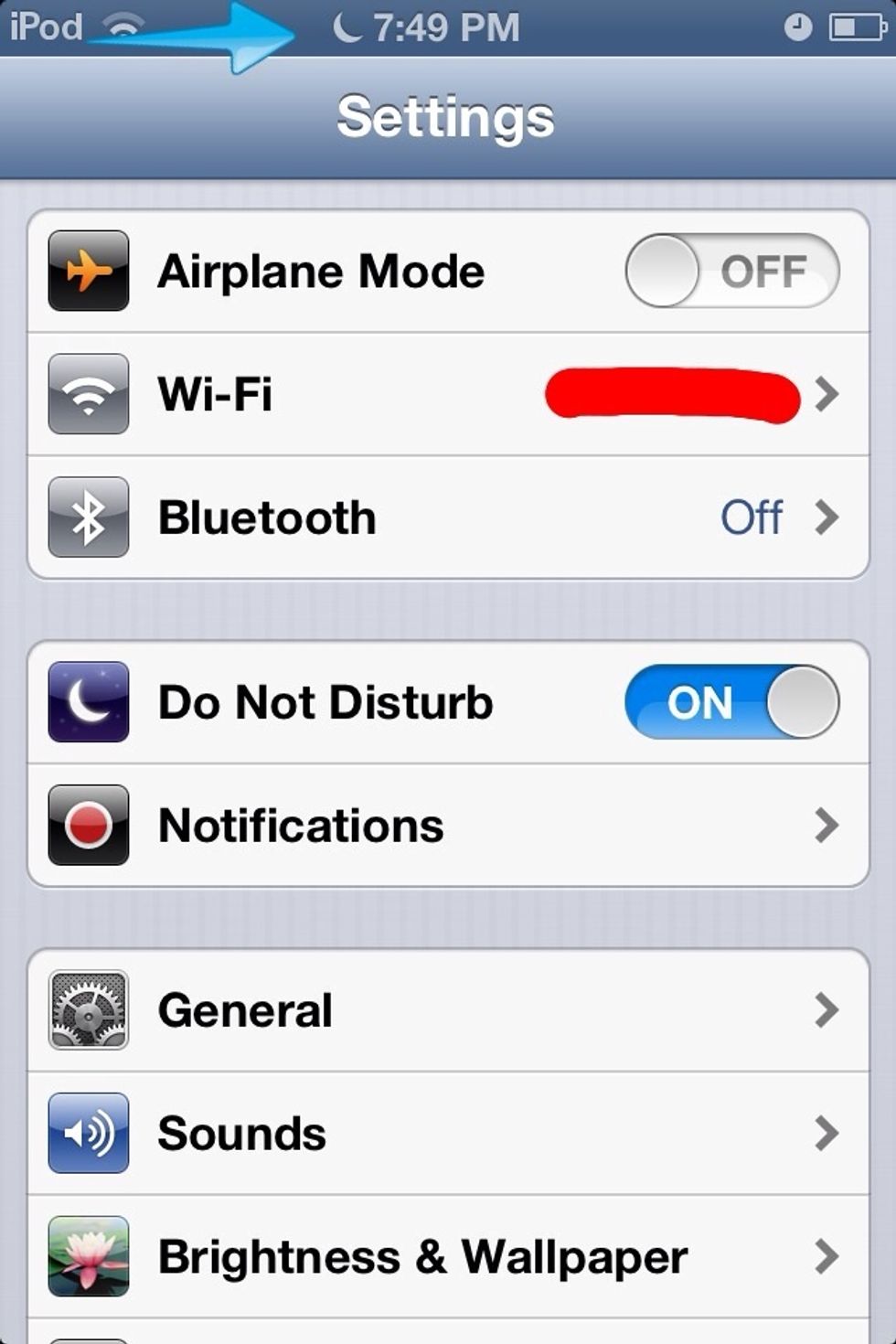 Don't know if you can see it that well, but there's the crescent that shows next to the clock on your device. Pretty nifty...