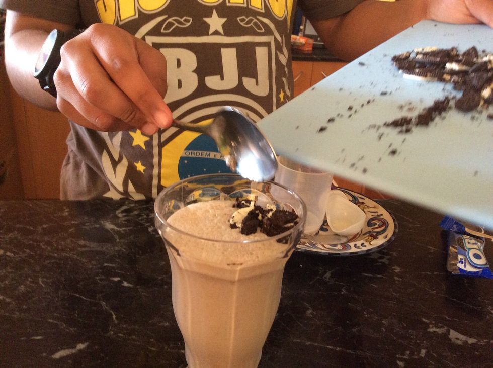 Don't leave some crumbs on the floor.