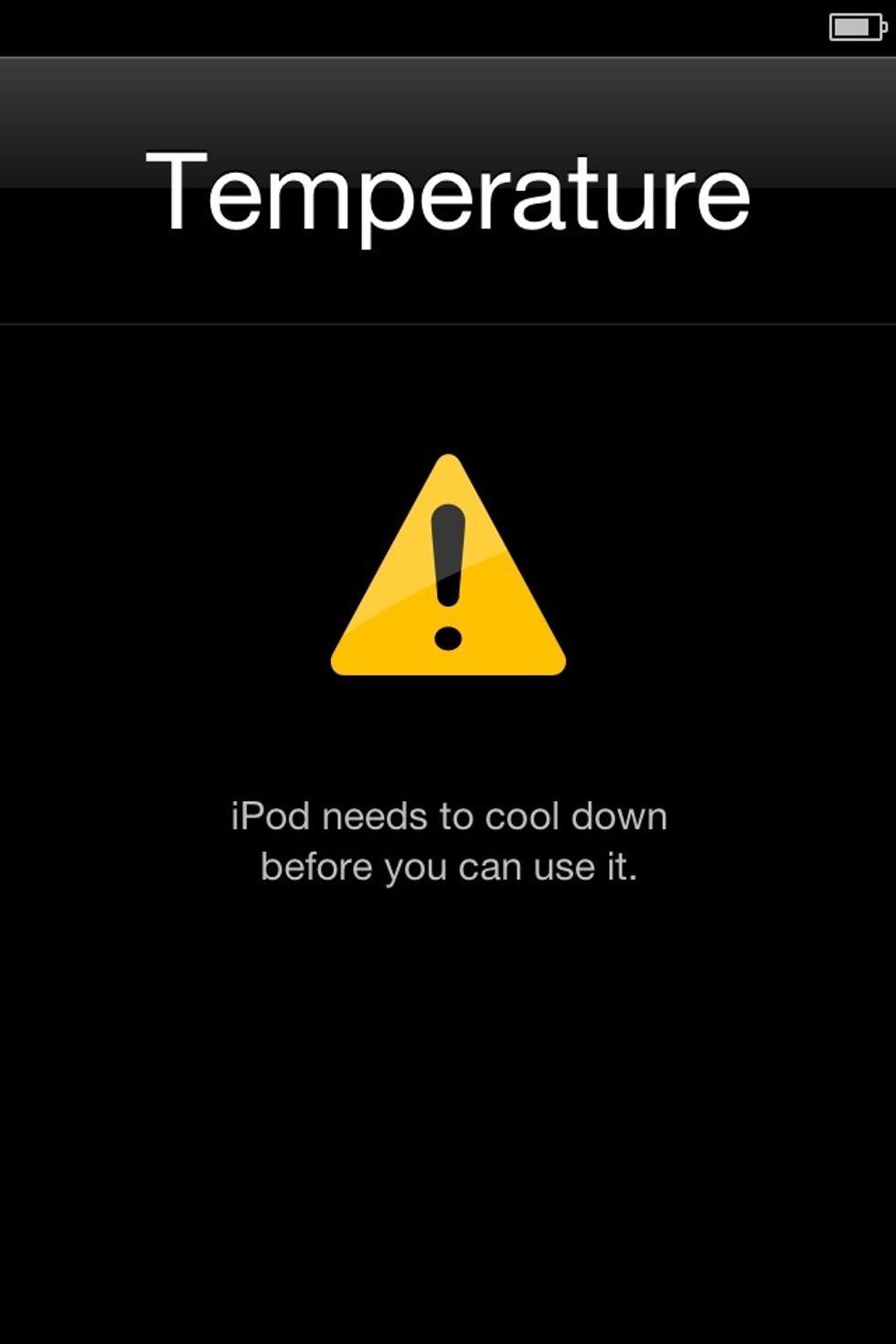 Don't leave you iPod on the stove.\u2026 whoops.. But if you do, throw in the freezer for a little bit..