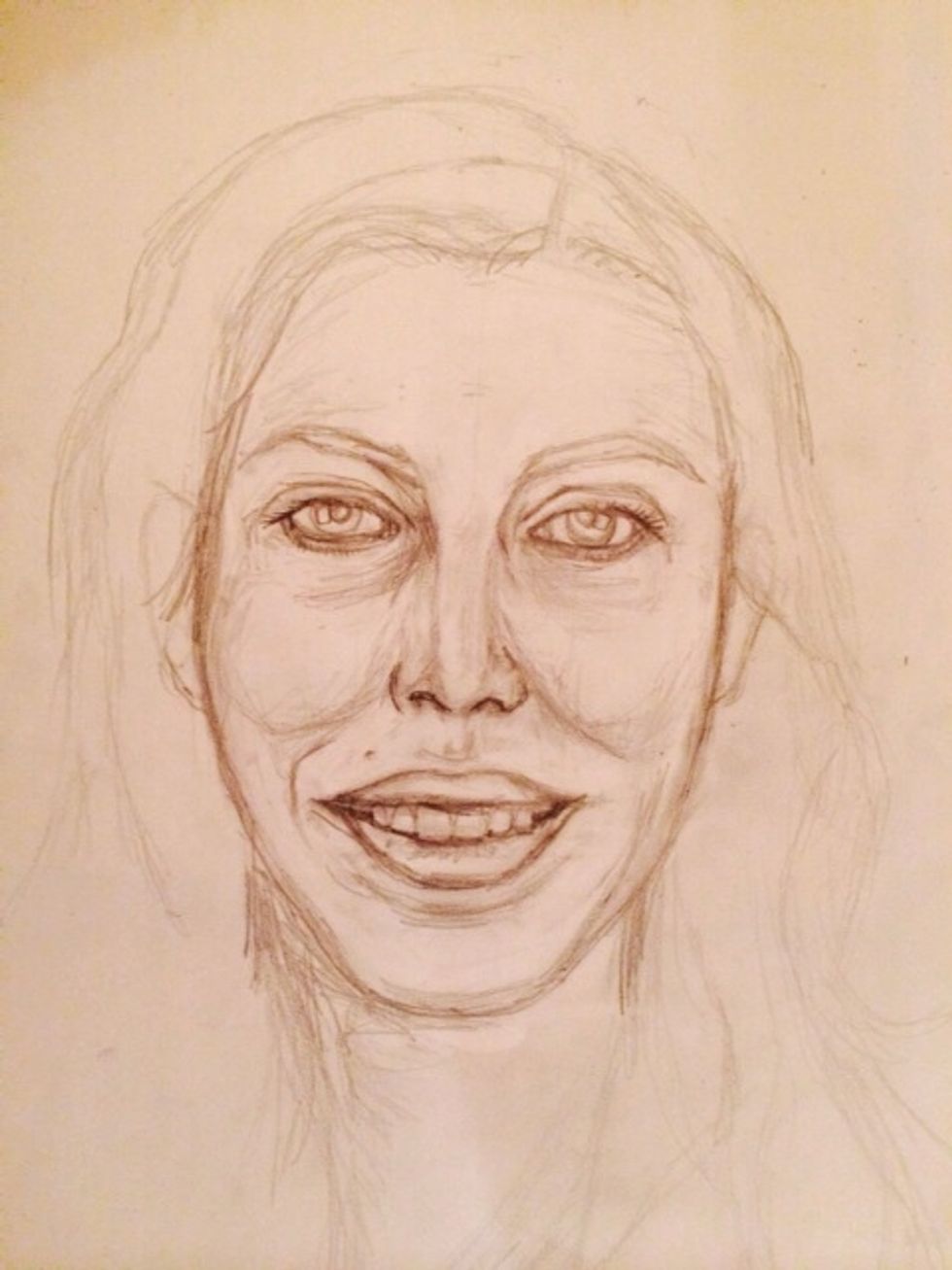 Don't like your facial expression that is relaxed...switch it up but remember if you smile then your features changes. Pay attention to you eye and checks for laugh lines.