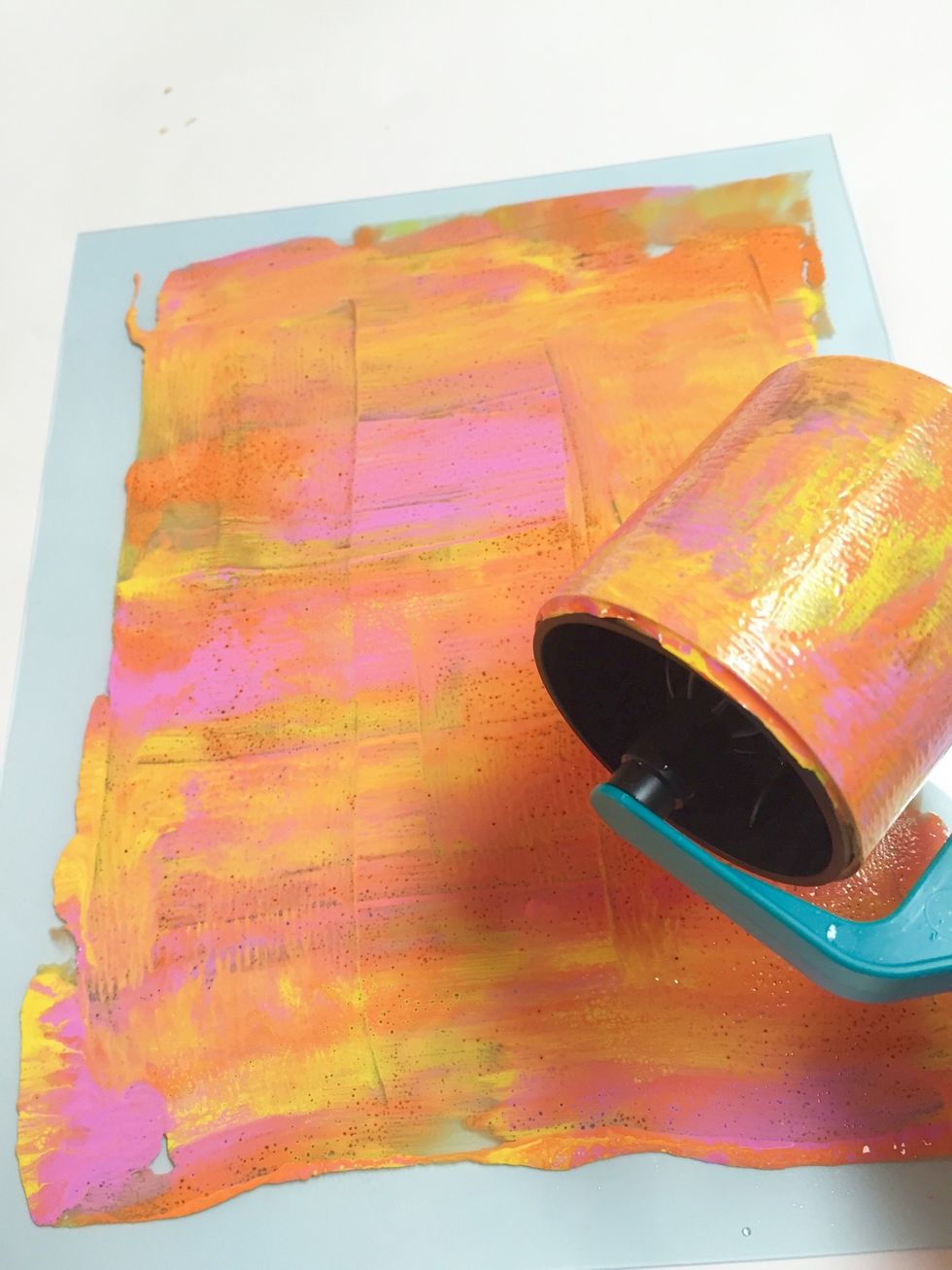 don't overblend, you want distinctive areas of color, not one blended color.