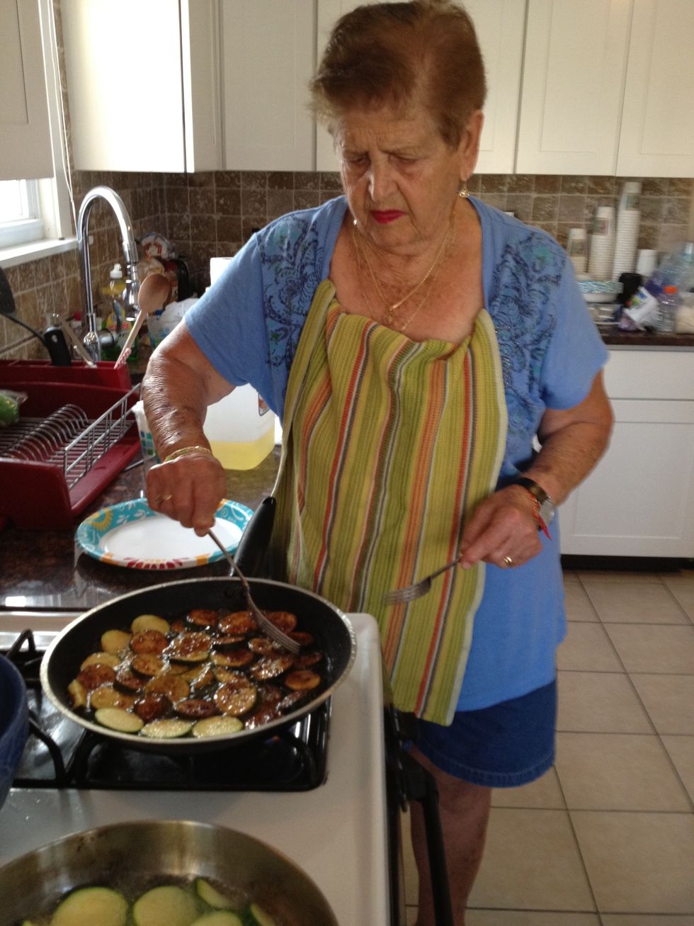 Don't stand in front of the pan directly- stand to the side