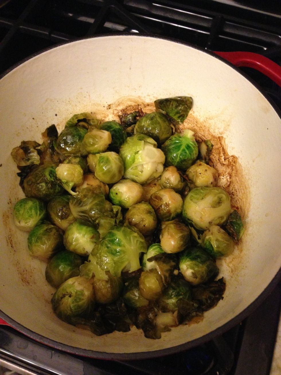 Don't stir, shake pan to flip; let sizzle until golden and crisp. Salt and pepper to taste