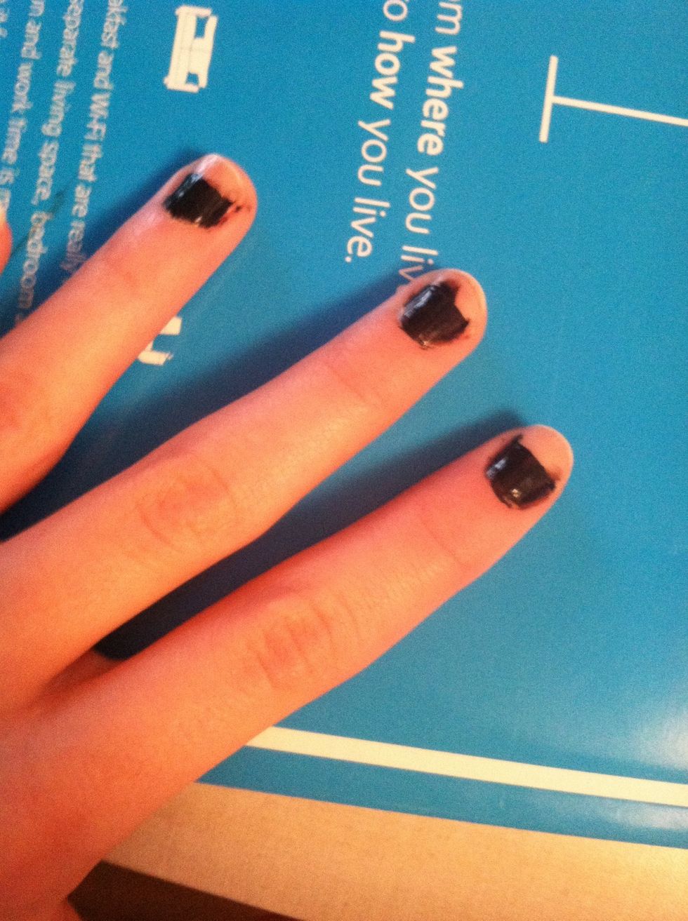 Don't worry about clean lines, we'll paint over them later.