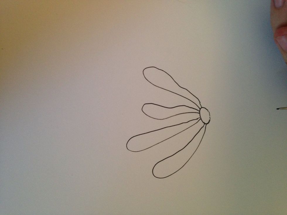 Don't worry about shading just yet . Focus on making each petal DIFFERENT.