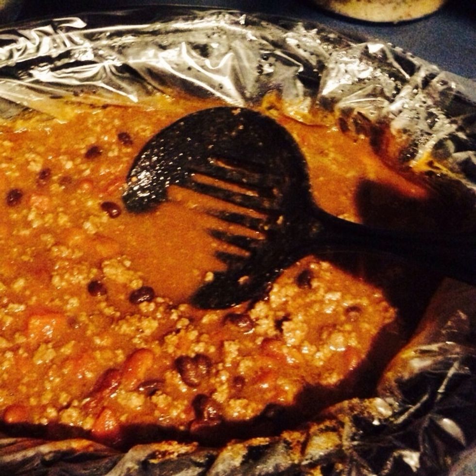 Don't worry, I didn't use the spatula to serve.