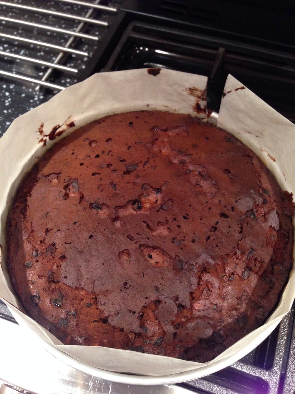 Don't worry if the top is slightly uneven as this will actually be the bottom of your cake!