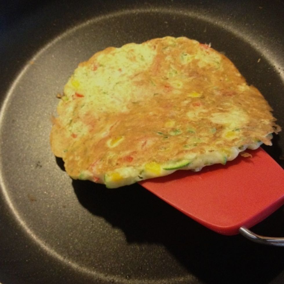 Done after about 1 1/2 minutes each side