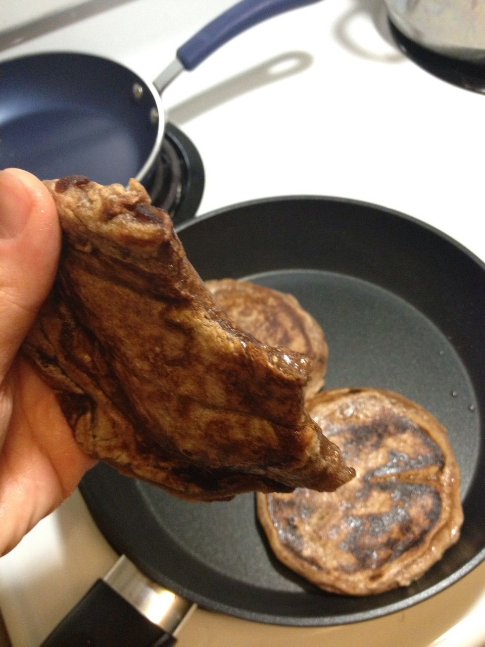 DONE! Best served fresh but if you can't eat them all, wrapped them up and reheat them in the conventional oven the next day. If you don't reheat it won't be gooey anymore, so don't skip that step!