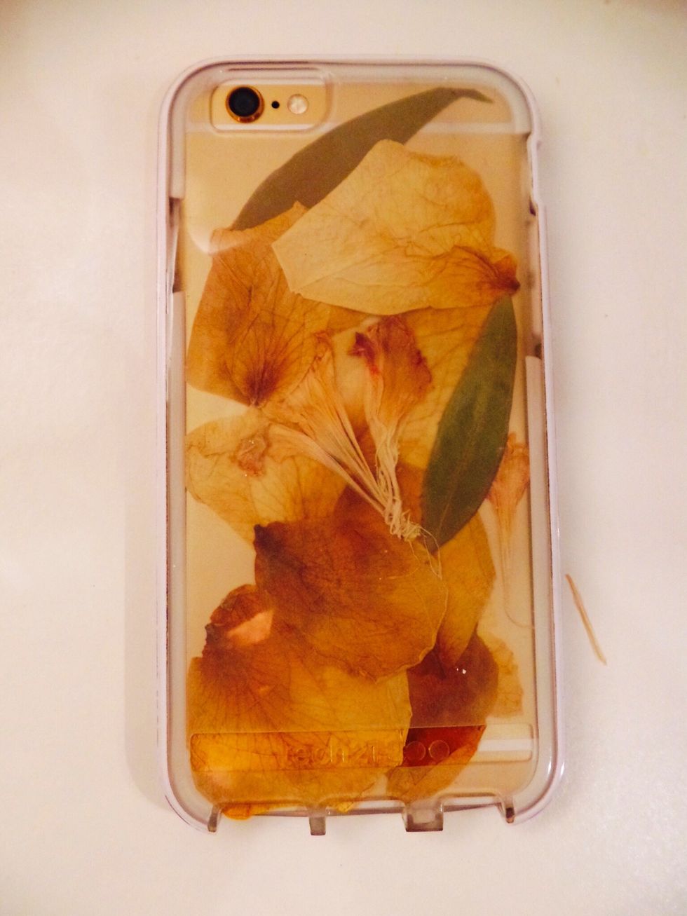 Done! Handmade One Of A Kind Pressed Flower Phone Case (: