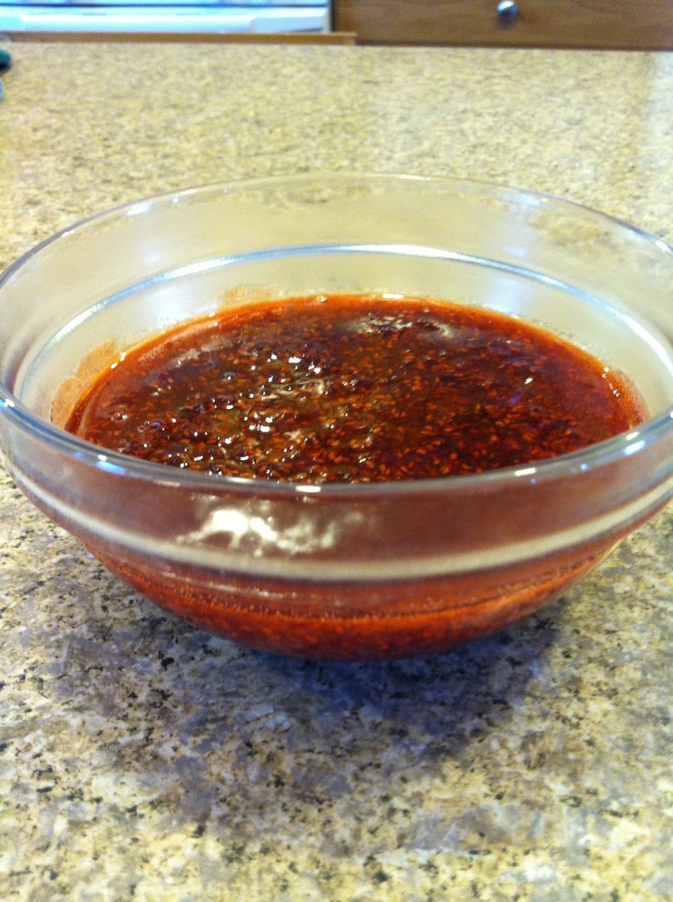 Done! I never have enough berries to make it to the jarring phase. These berries are hard to come by & have a short season. I pick 1-2 cups and make jam immediately. This bowl will be empty in a day!