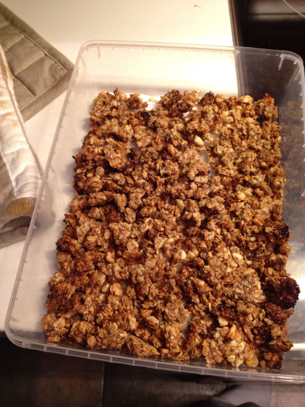 Done! It should look like this and have a crunchy texture. Mmhhm the smell is so nice!