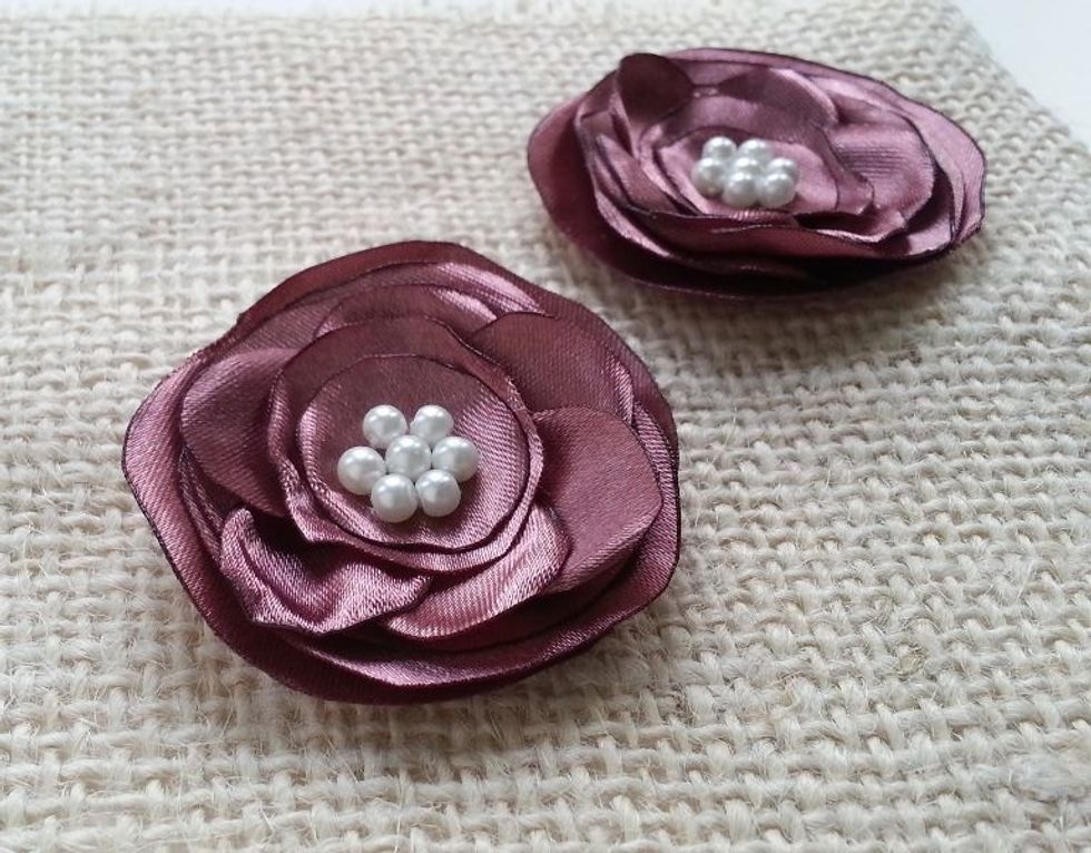 Done! You can use these flowers to make anything you want- finger ring, headband, hair clip, decoration piece, brooch pin \u2013 and almost any kind of accessories. Enjoy!