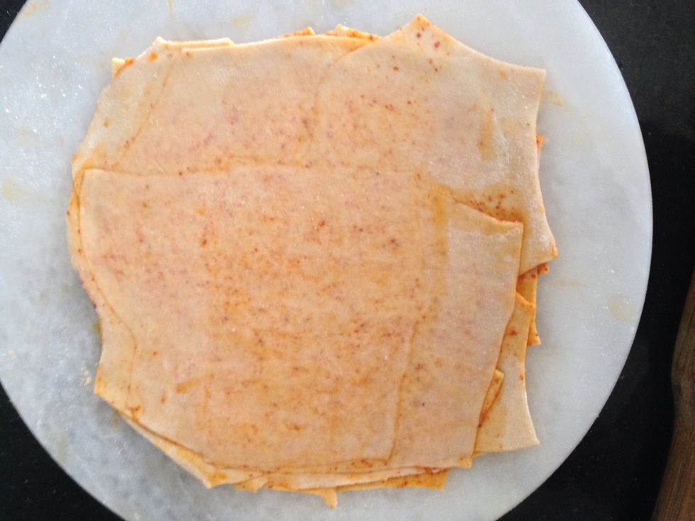 Dont roll it to the orginal size but half the size