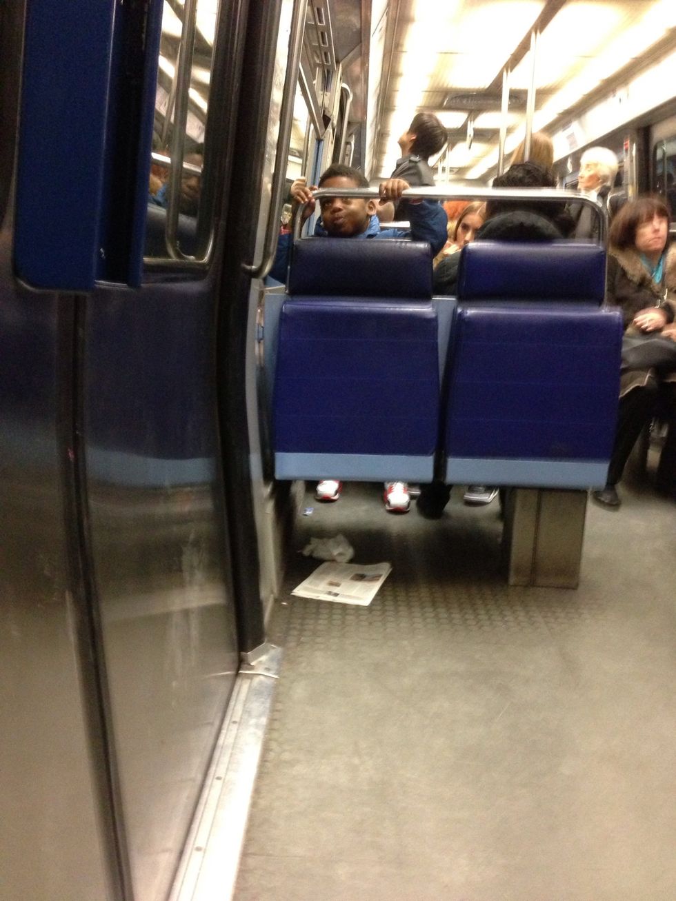Dont take out your iphone or wallet or camera if you are siting near th\u00e9 doors.  Pickpockets love to wait the last moment before the doors close.