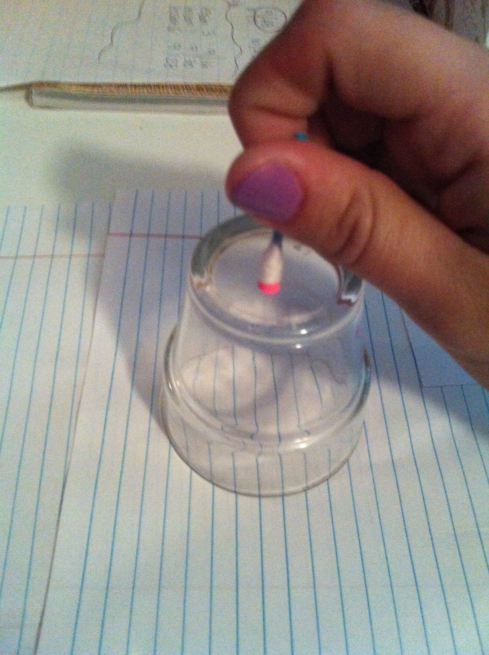 Dot the bowl how ever you would like