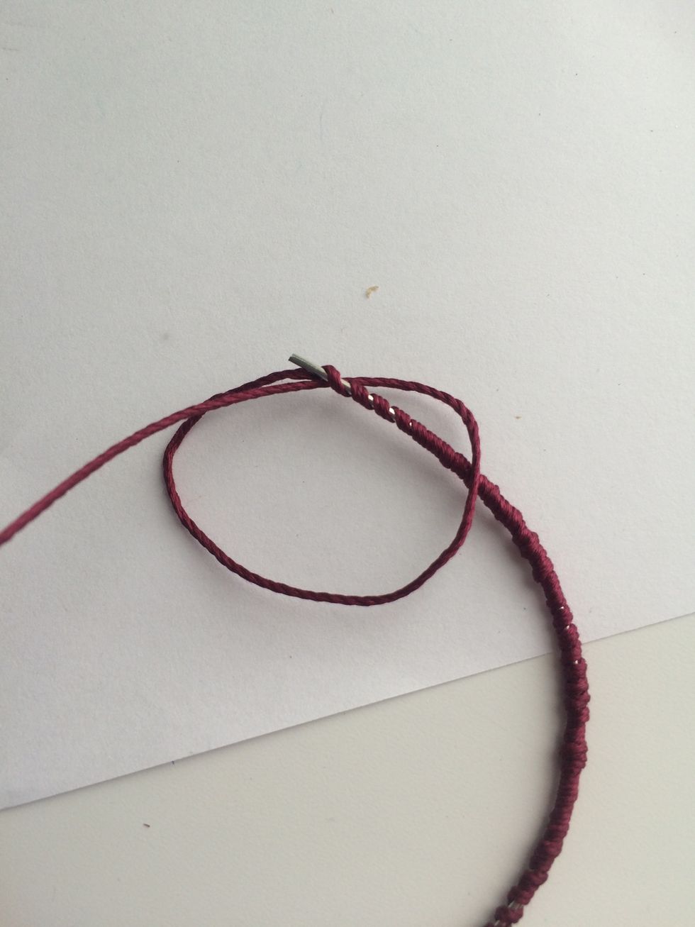 Double knot the end, make sure the knot is tight!