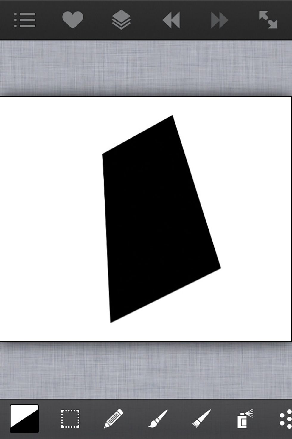 Double tap it to switch between the two colors (black and white here). Compare this image to the previous image to see how they change by double tapping the color menu.