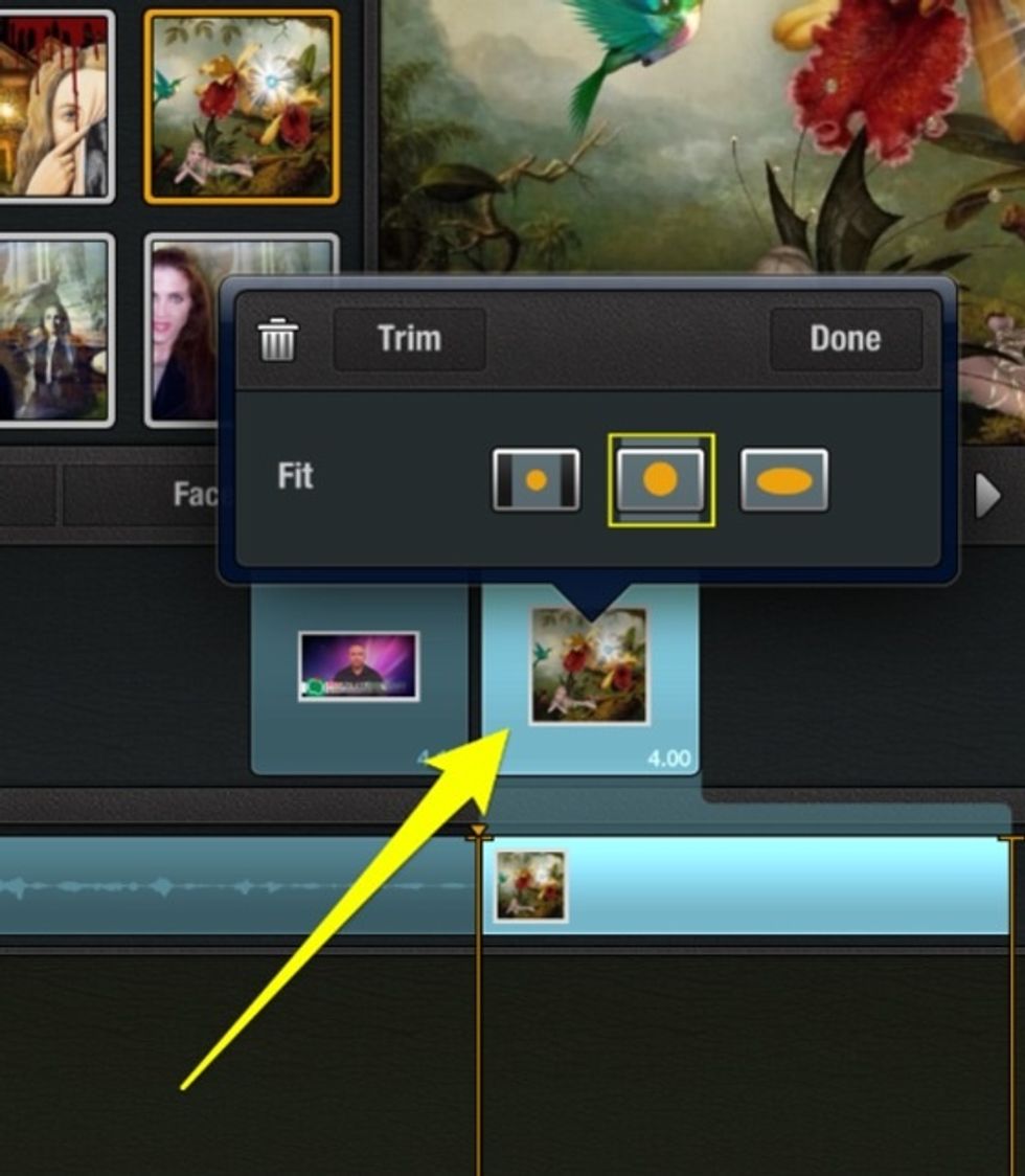 Double tap on photo to fit the screen.