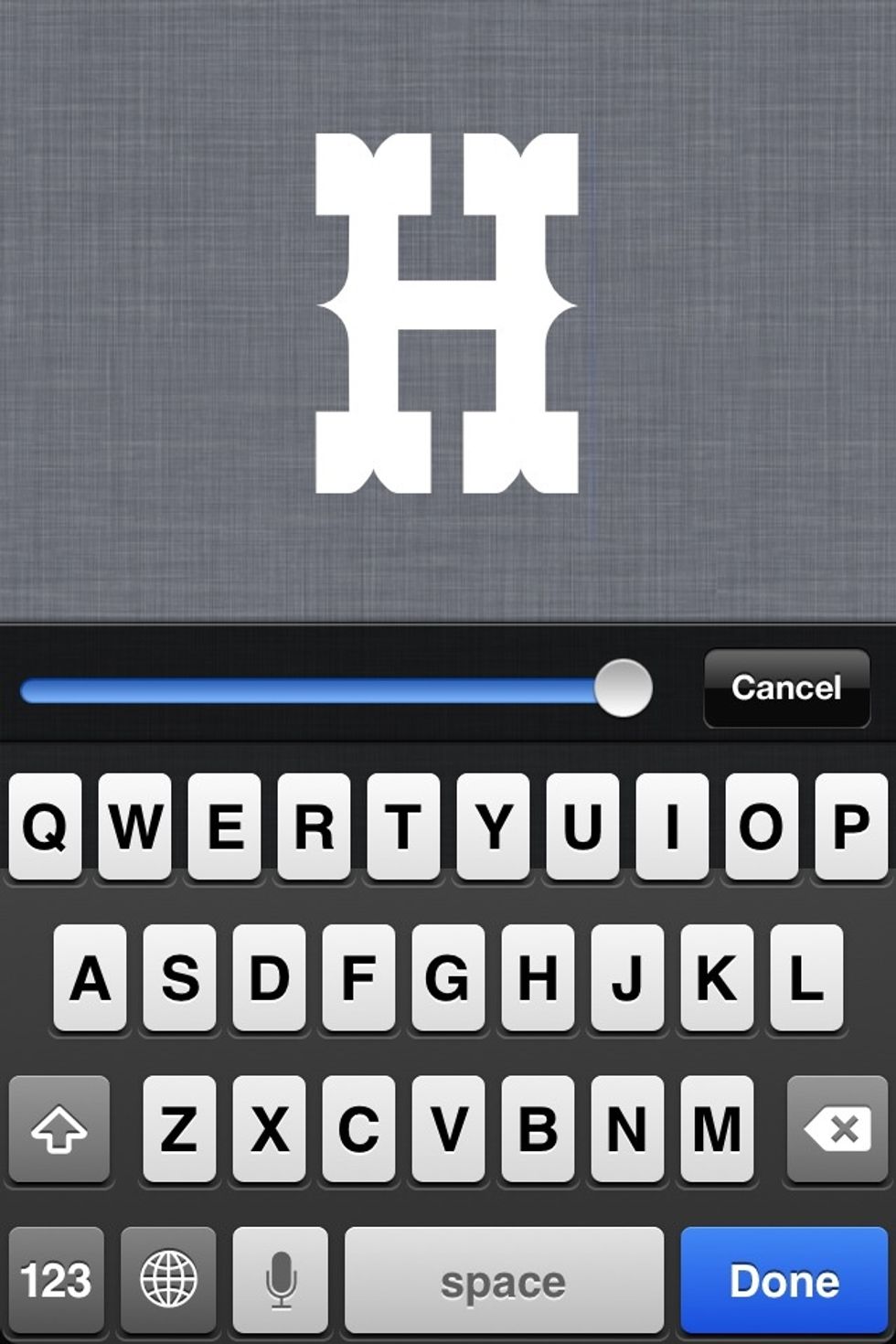 Double tap on text you want to enlarge, drag slider to make it bigger.
