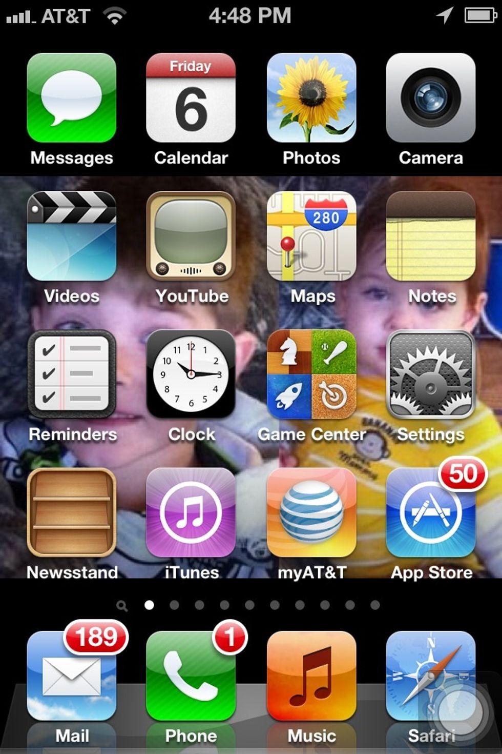 Double tap the home button on your phone