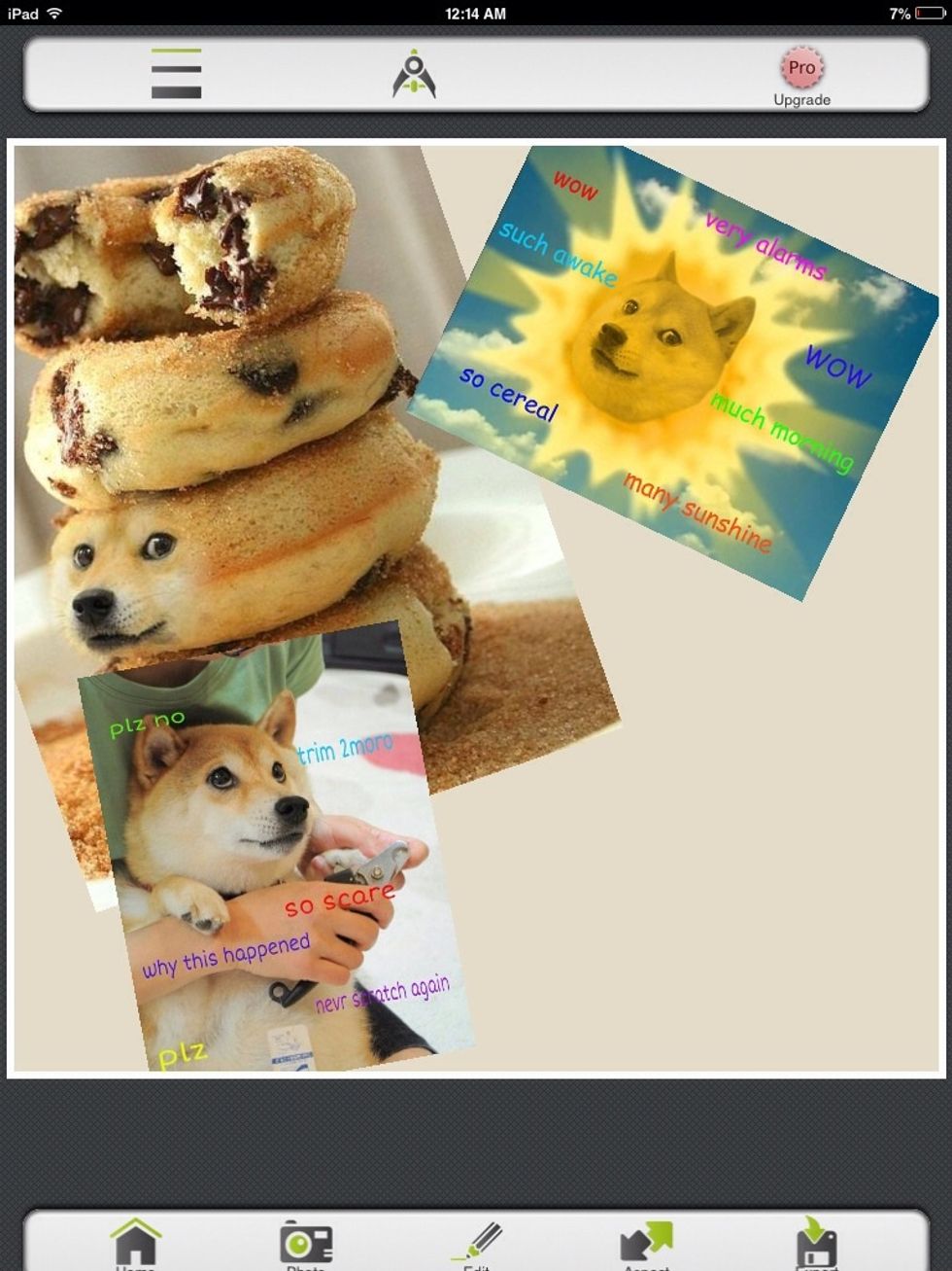 Double tap to erase a picture