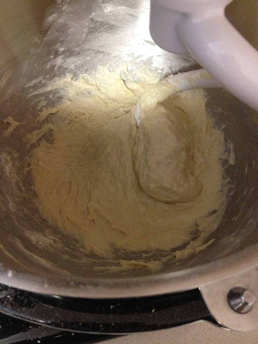 Dough after third addition