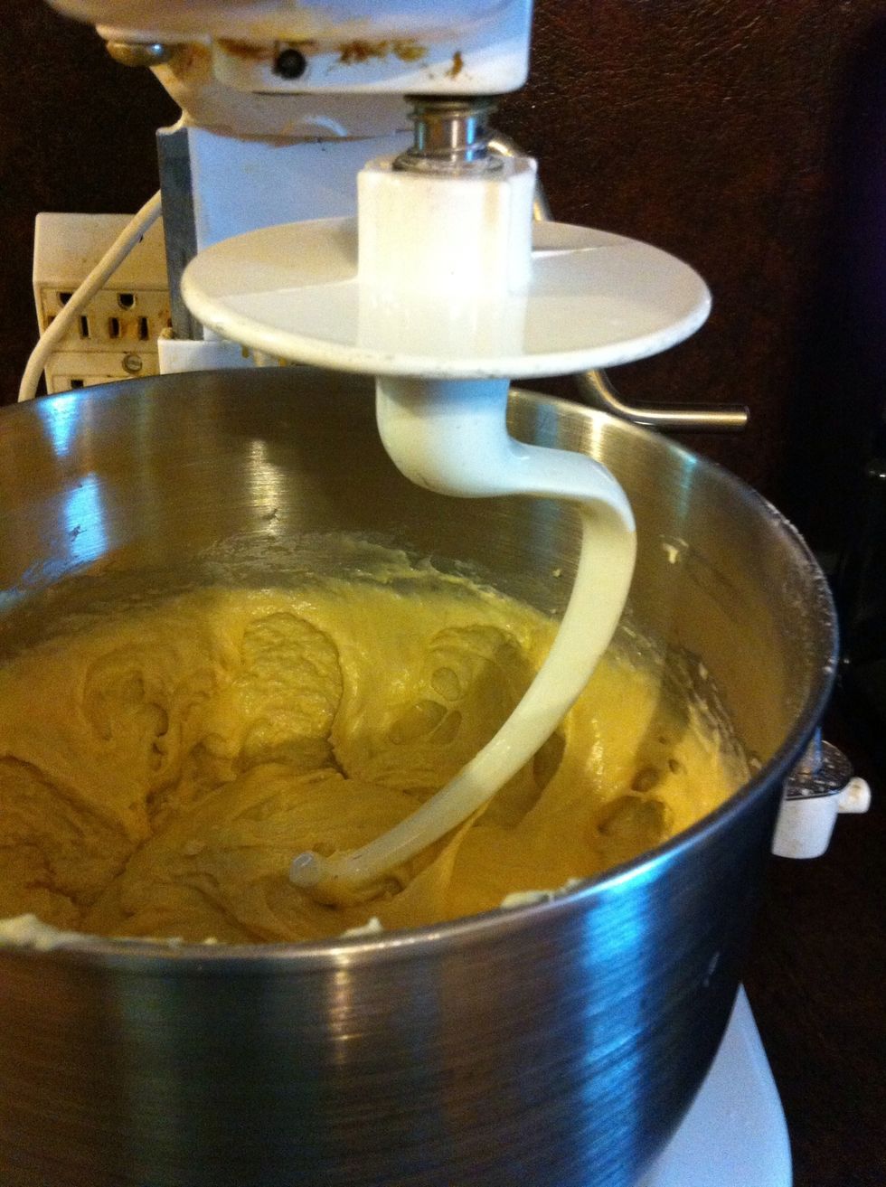 Dough hook in.