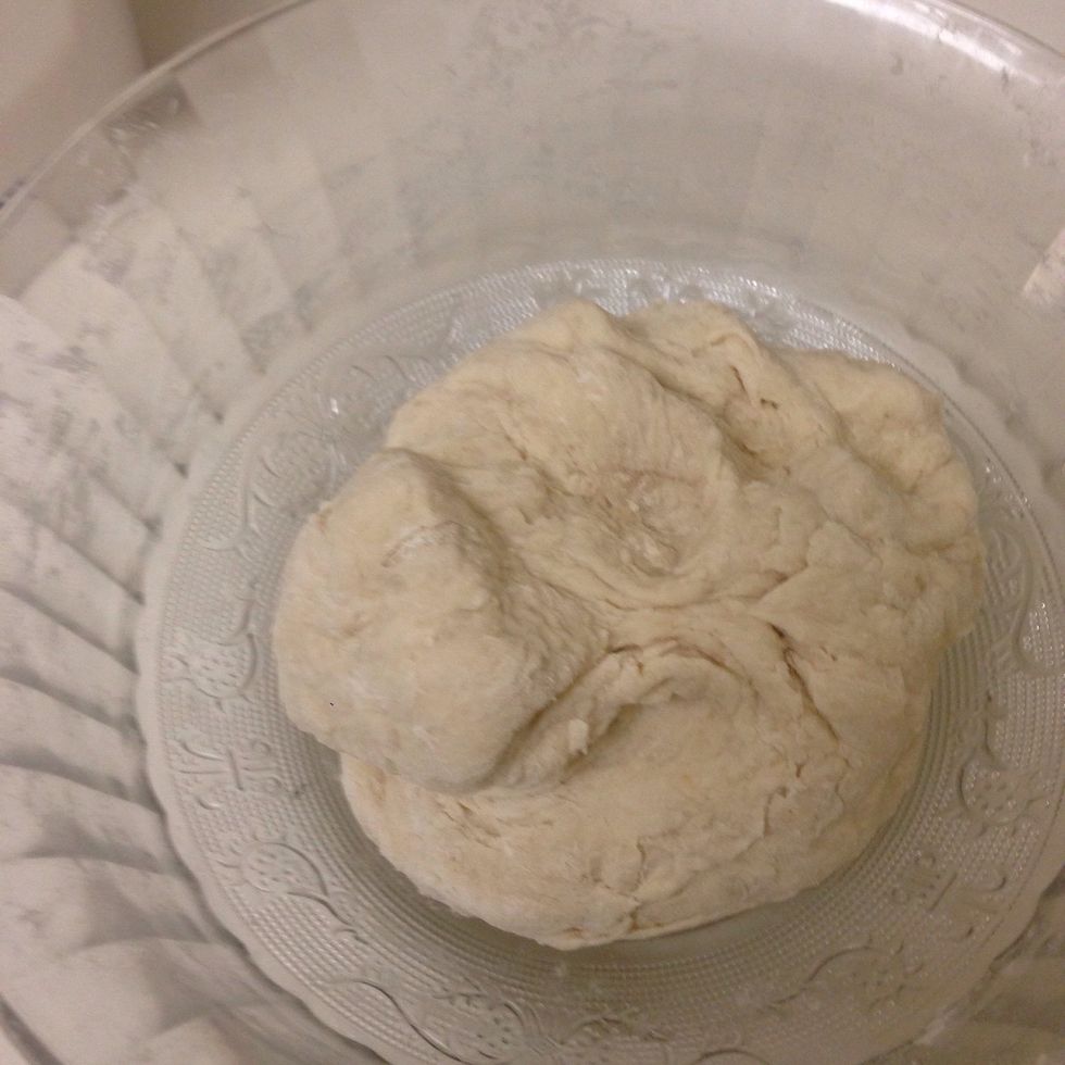 Dough should be no stick .. Knead it for 5 minutes.