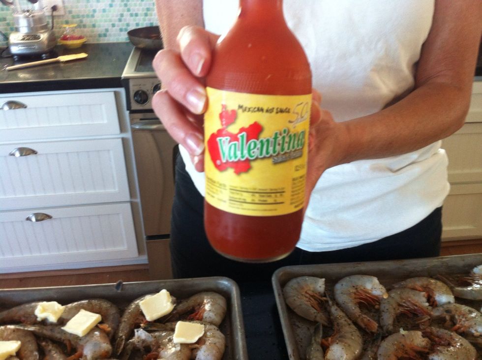 Douse shrimp with the secret ingredient-- Valentina! Adds a bit of a kick and lots of flavor.