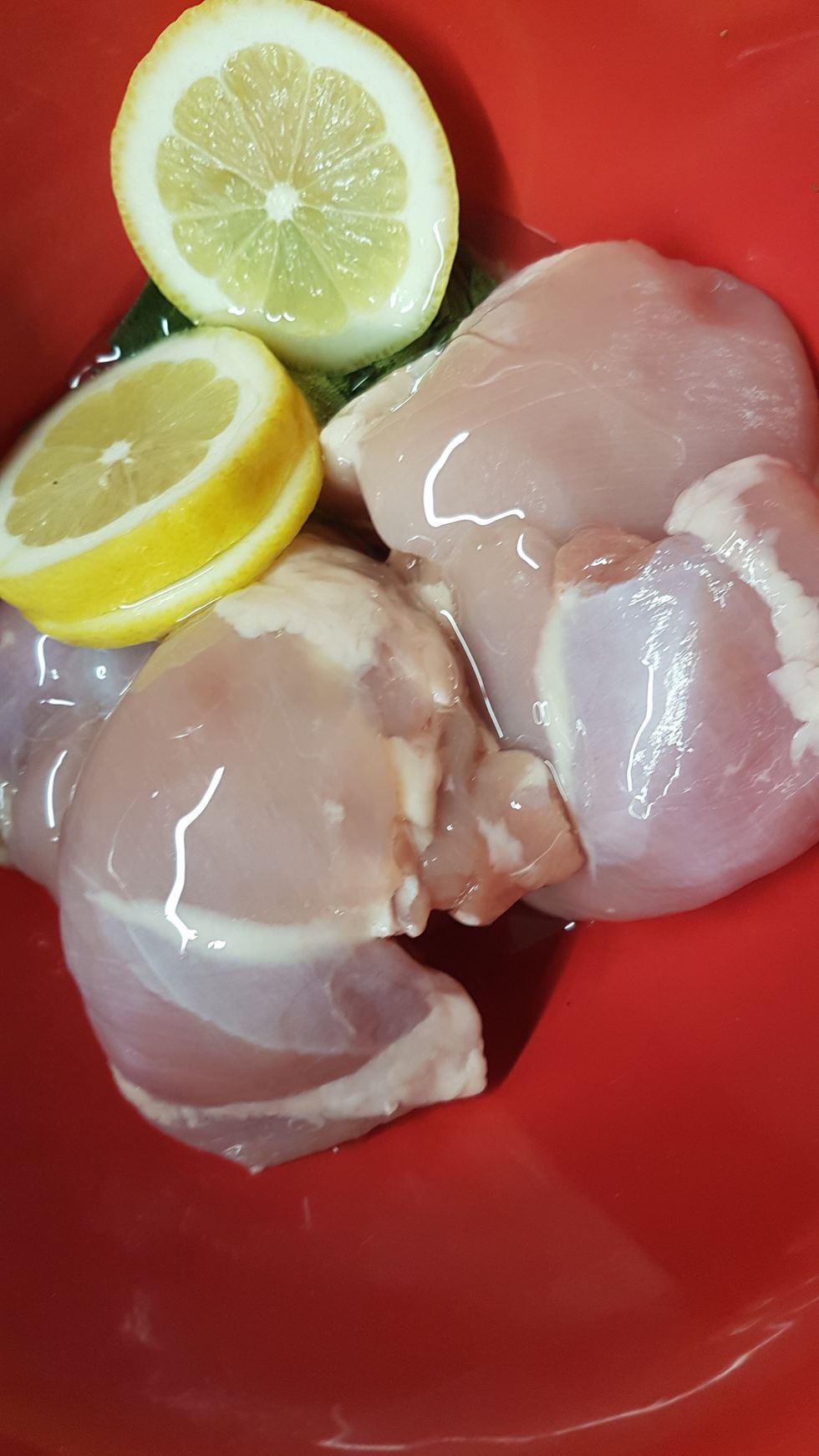 Douse with oil. Add pepper if desired.