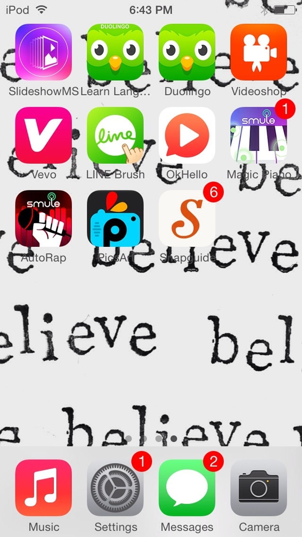 Download and open the free app called "PicsArt."