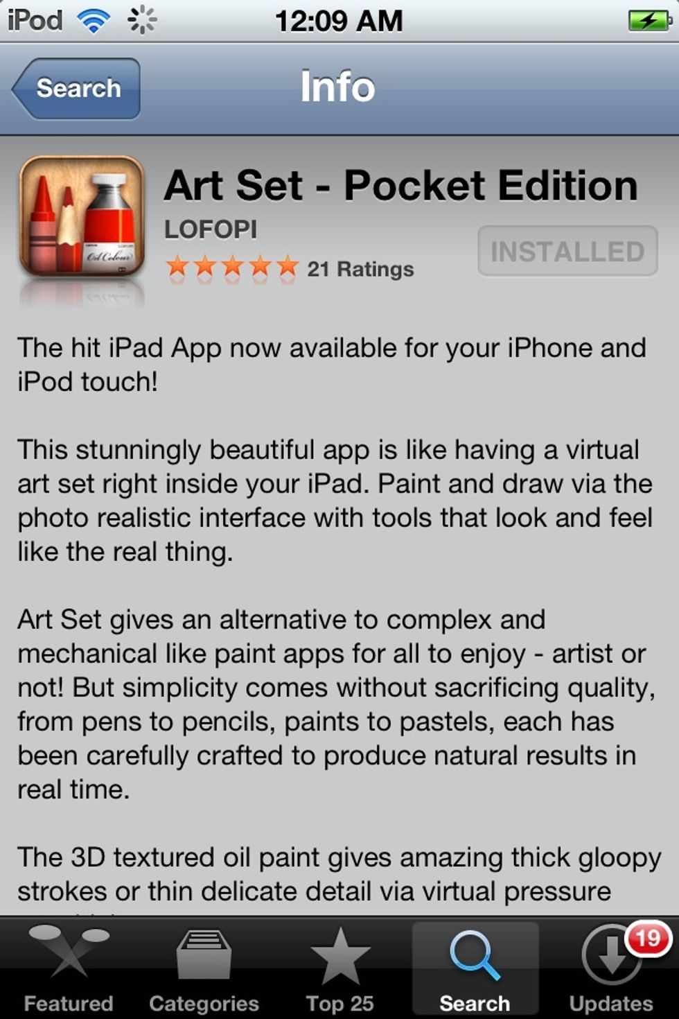 Download Art Set by LOFOPI from the App Store. Price: 99 cent