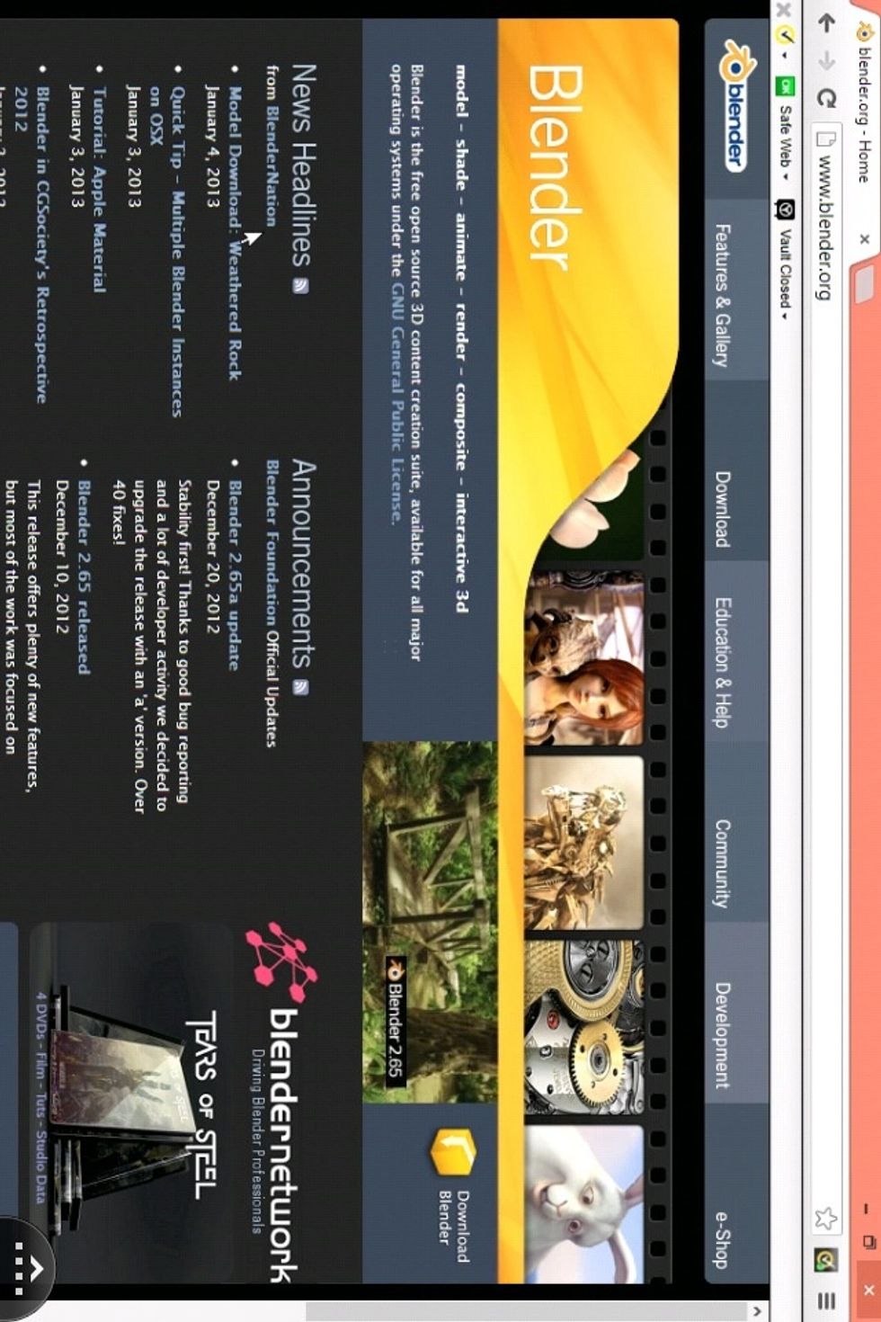 Download BLENDER from blender.org.
