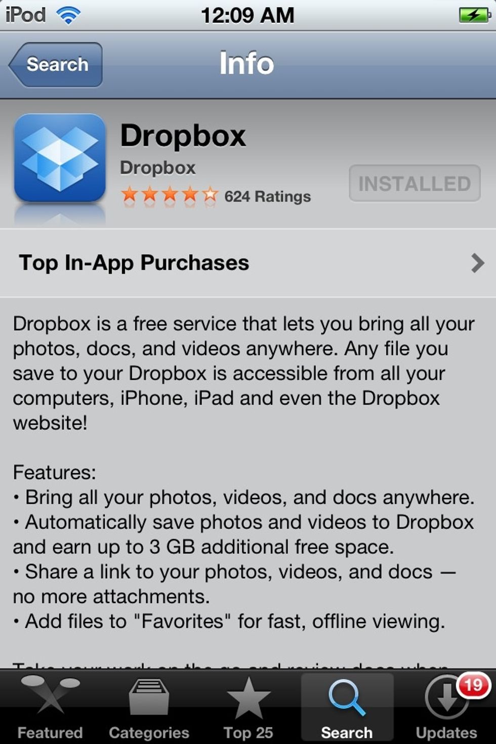 Download DROPBOX by DROPBOX from the App Store. Price: FREE