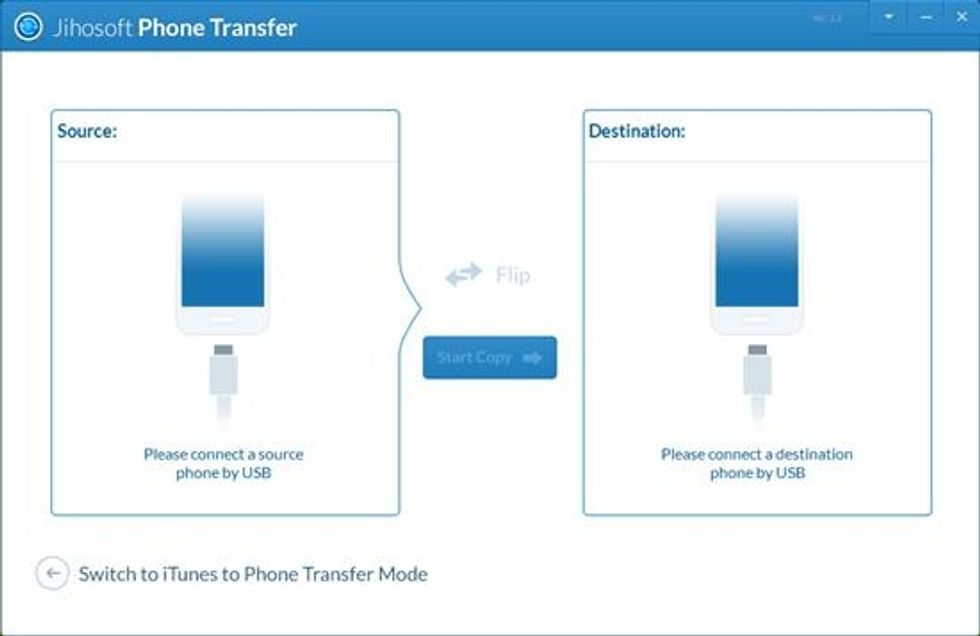 Download Jihosoft Phone Data Transfer tool from its official site (http://www.jihosoft.com), and follow the on-screen instructions to get the application installed on your computer. Then run it.