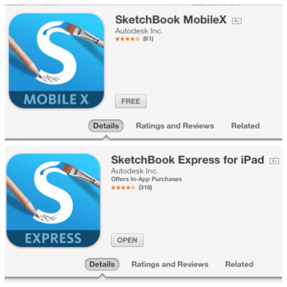 Download sketchbook express from the app store
