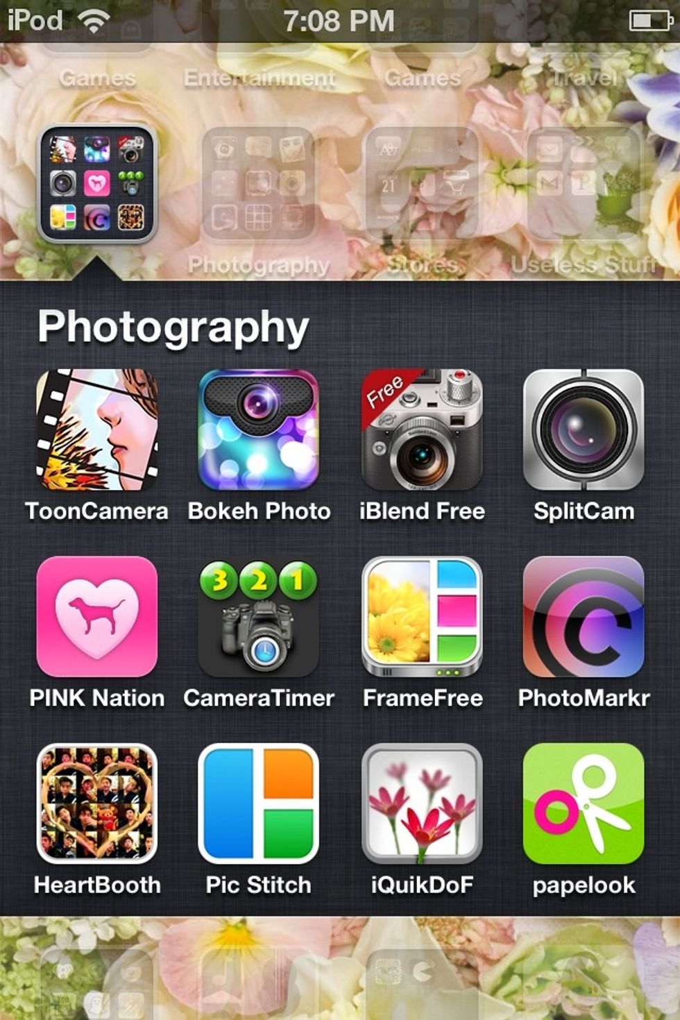 Download the apps PhotoMarkr and PicStitch